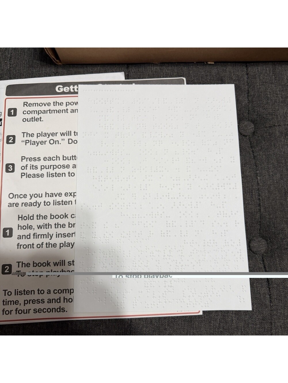 Digital Talking Book Player w Power Cord And The Inquisitor - Picture 4 of 5